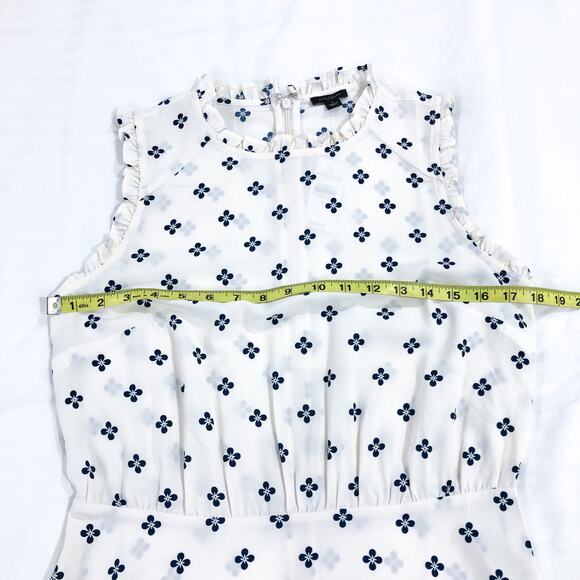Ann Taylor Fit and Flare Ruffle Mini Dress - Picture 6 of 8